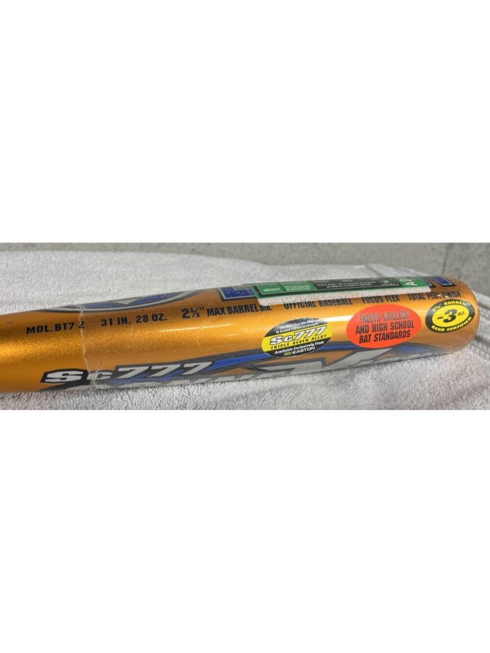 Easton SC777 ConneXion Big Barrel 2 ⅝” Dia. Baseball Bat BESR 31in 28oz (BT7-Z) - Picture 5 of 10